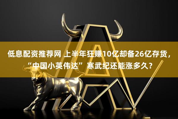 低息配资推荐网 上半年狂赚10亿却备26亿存货，“中国小英伟达” 寒武纪还能涨多久？